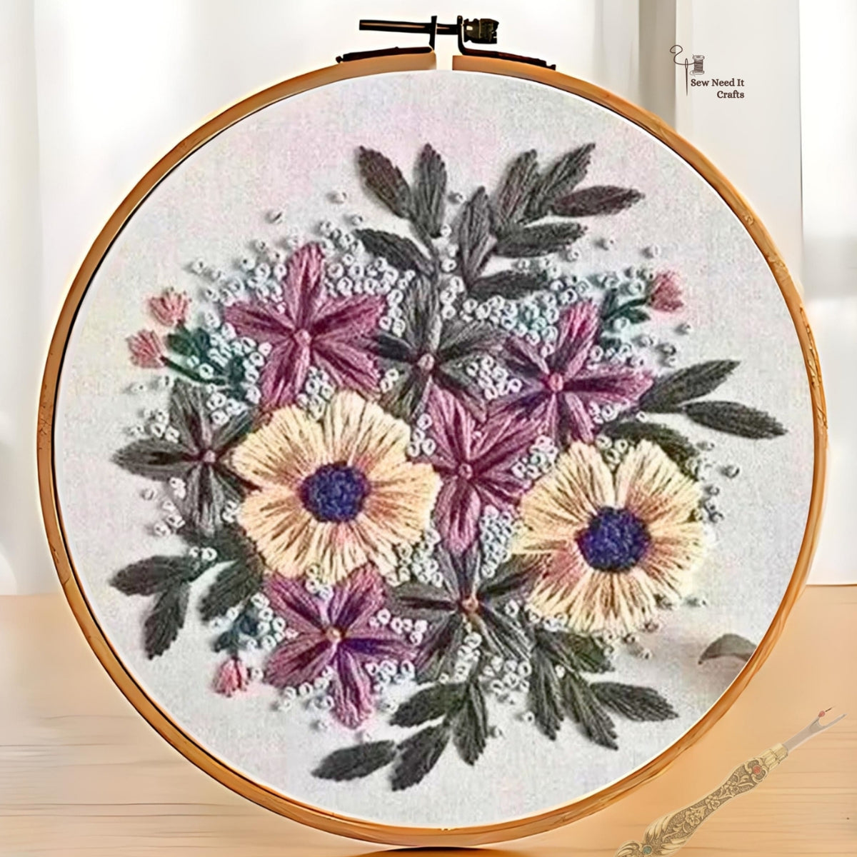 Modern 3D Floral Embroidery Set 2