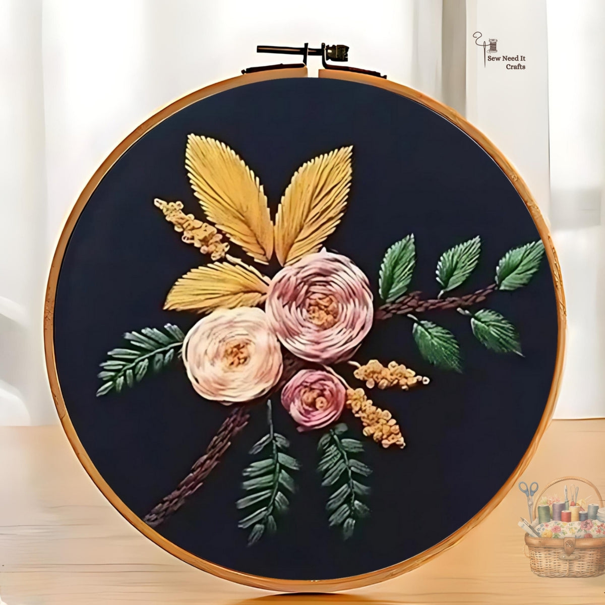 Modern 3D Floral Embroidery Set 3