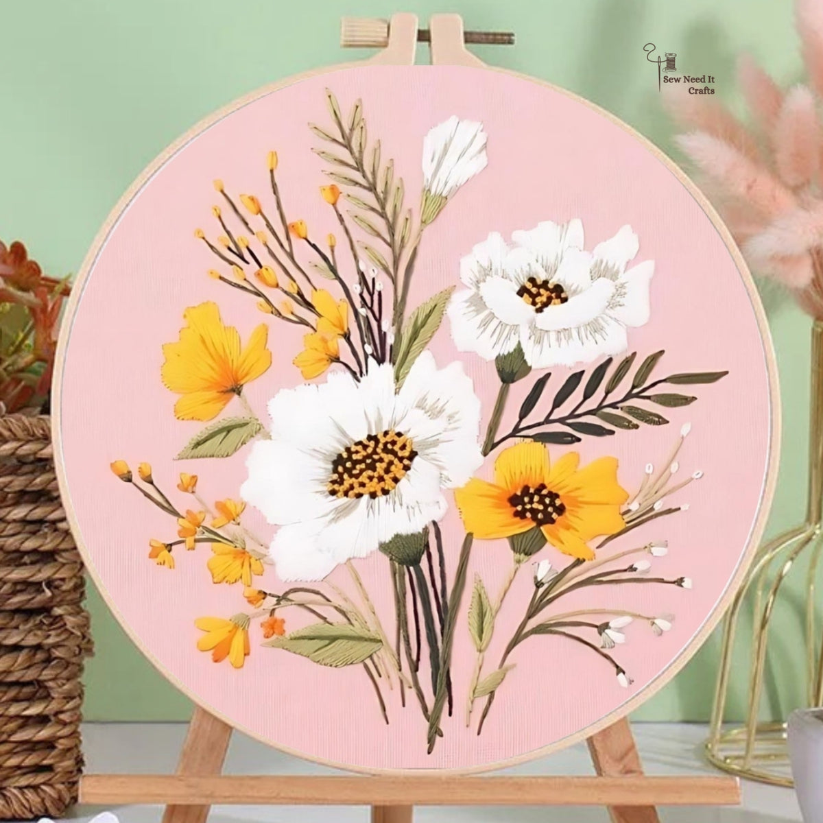 Flower DIY Embroidery Kit Set 1