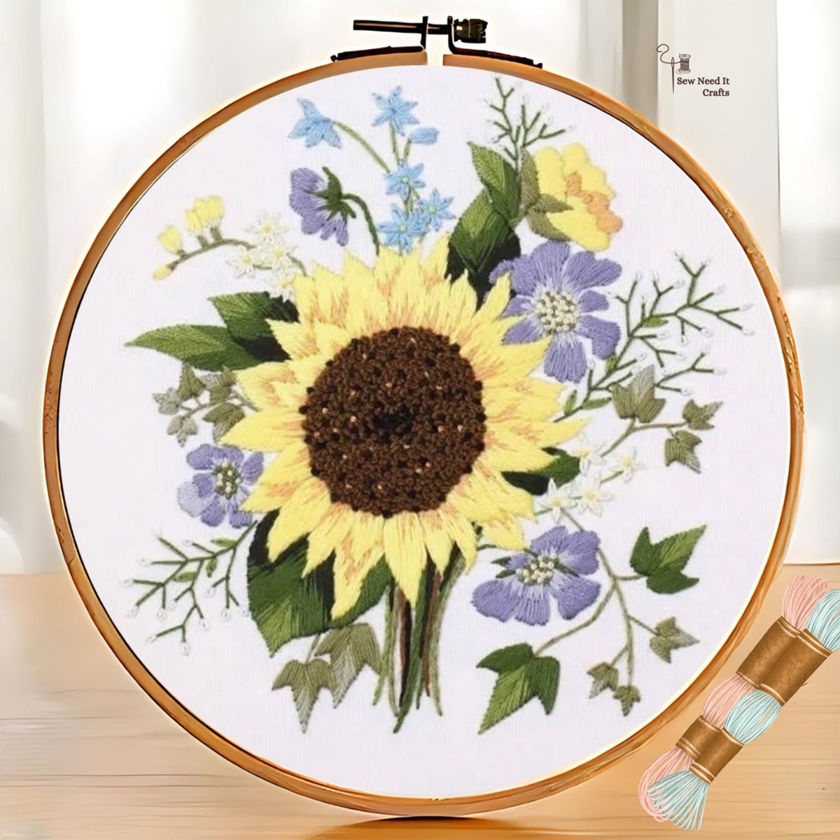 Flower DIY Embroidery Kit Set 4