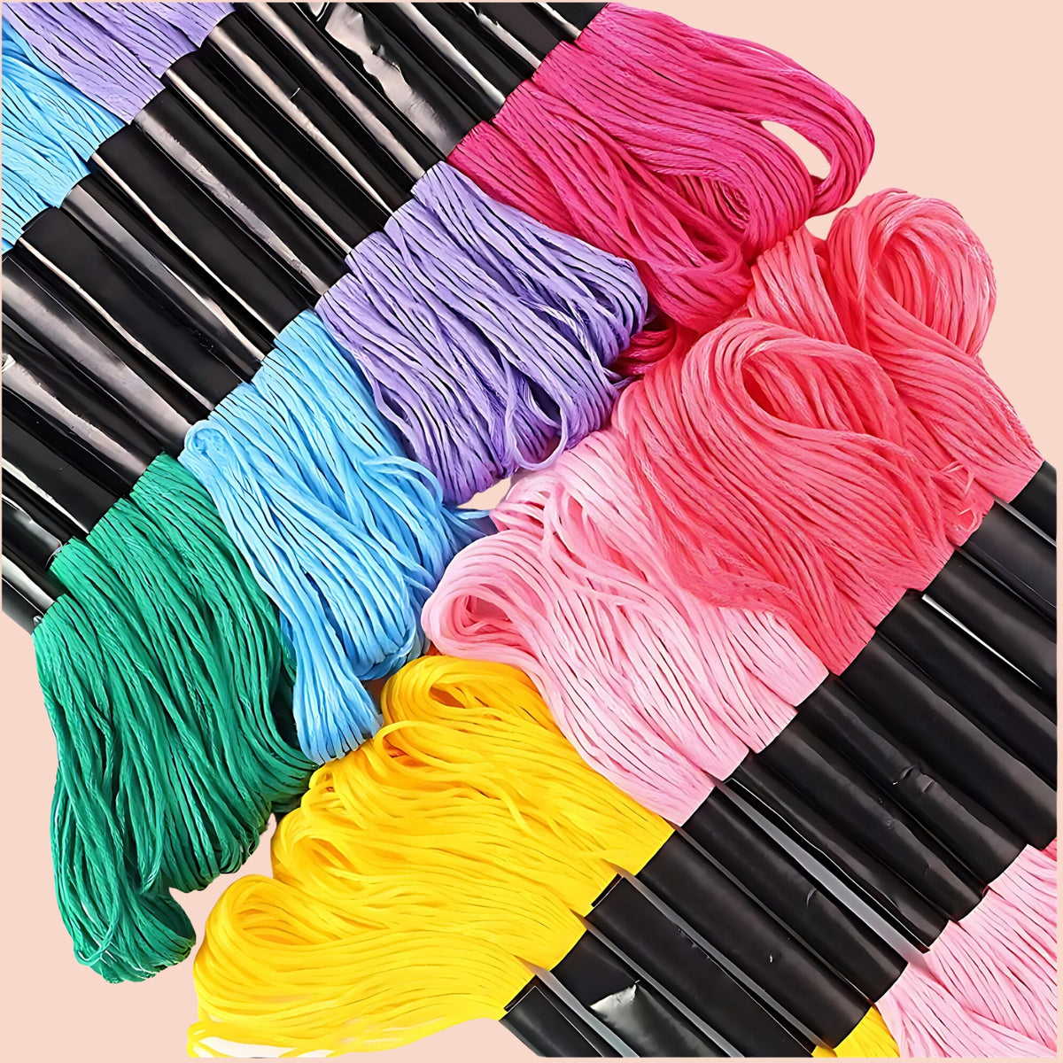 Multicolor Embroidery Thread Set - 200 Pcs