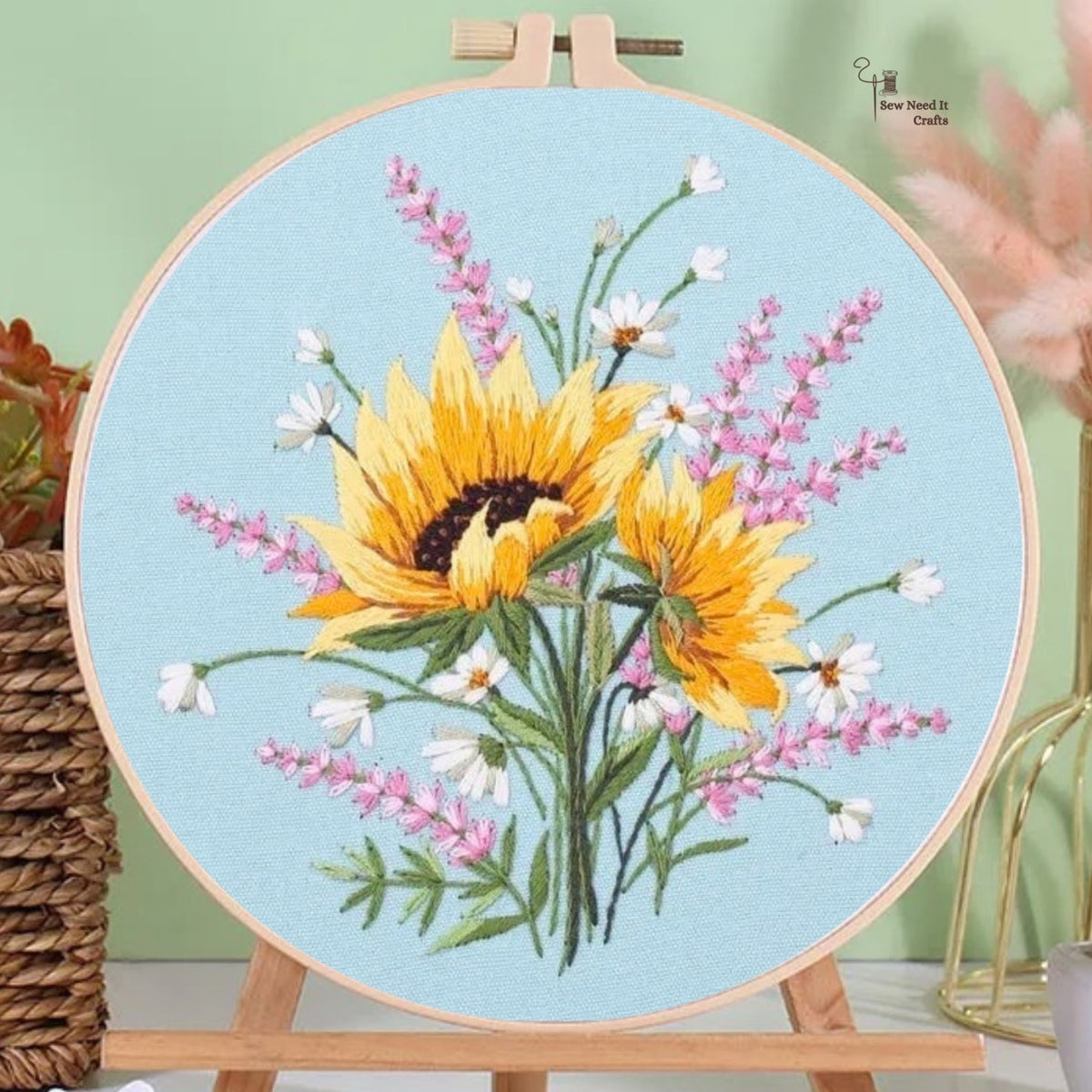 Flower DIY Embroidery Kit Set 1