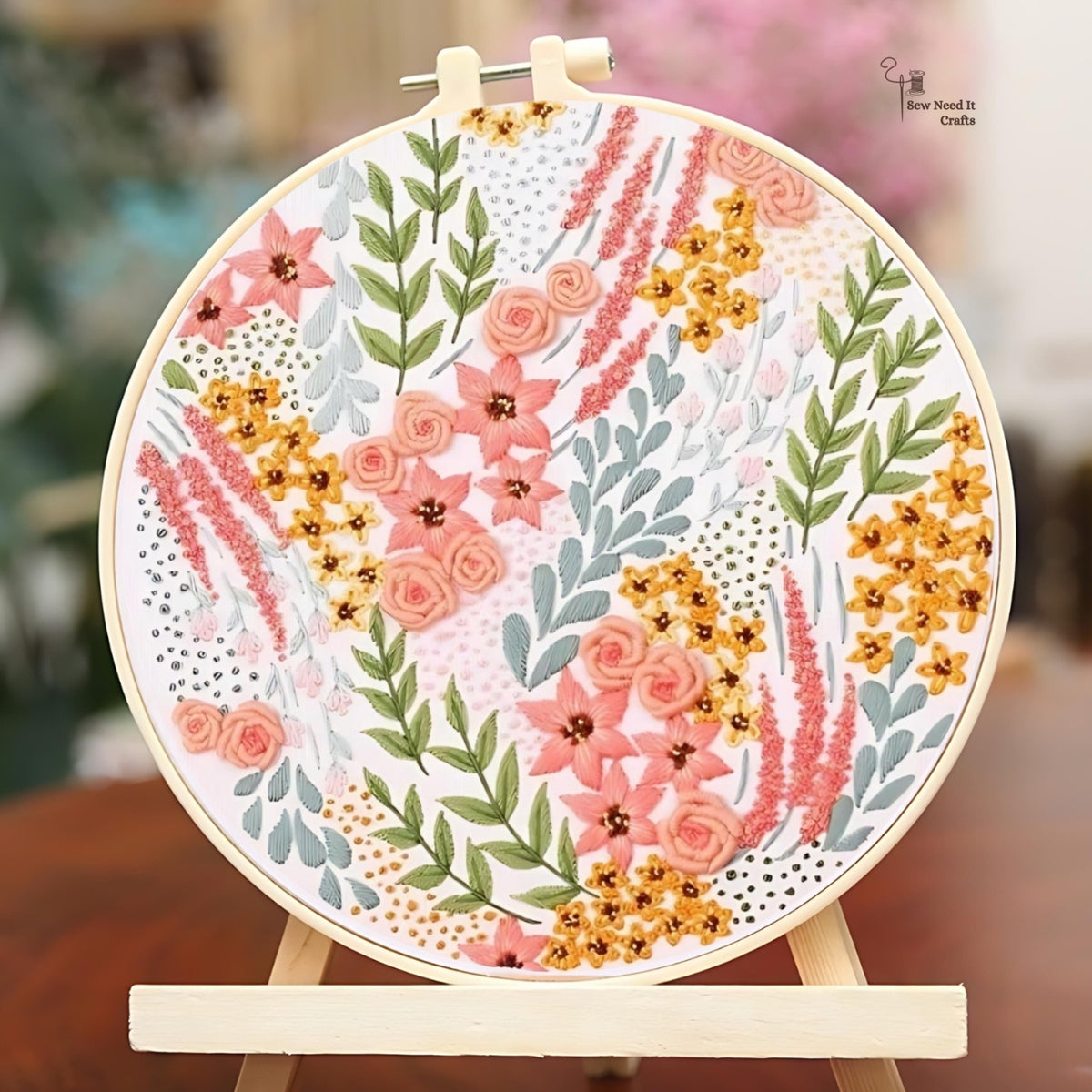 3D Flower DIY Embroidery Kit Set 1