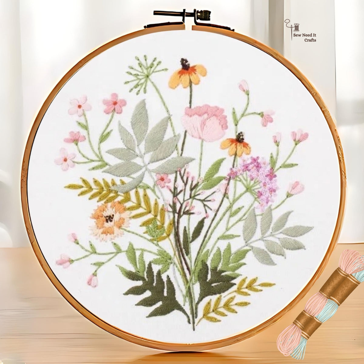 Flower DIY Embroidery Kit Set 5