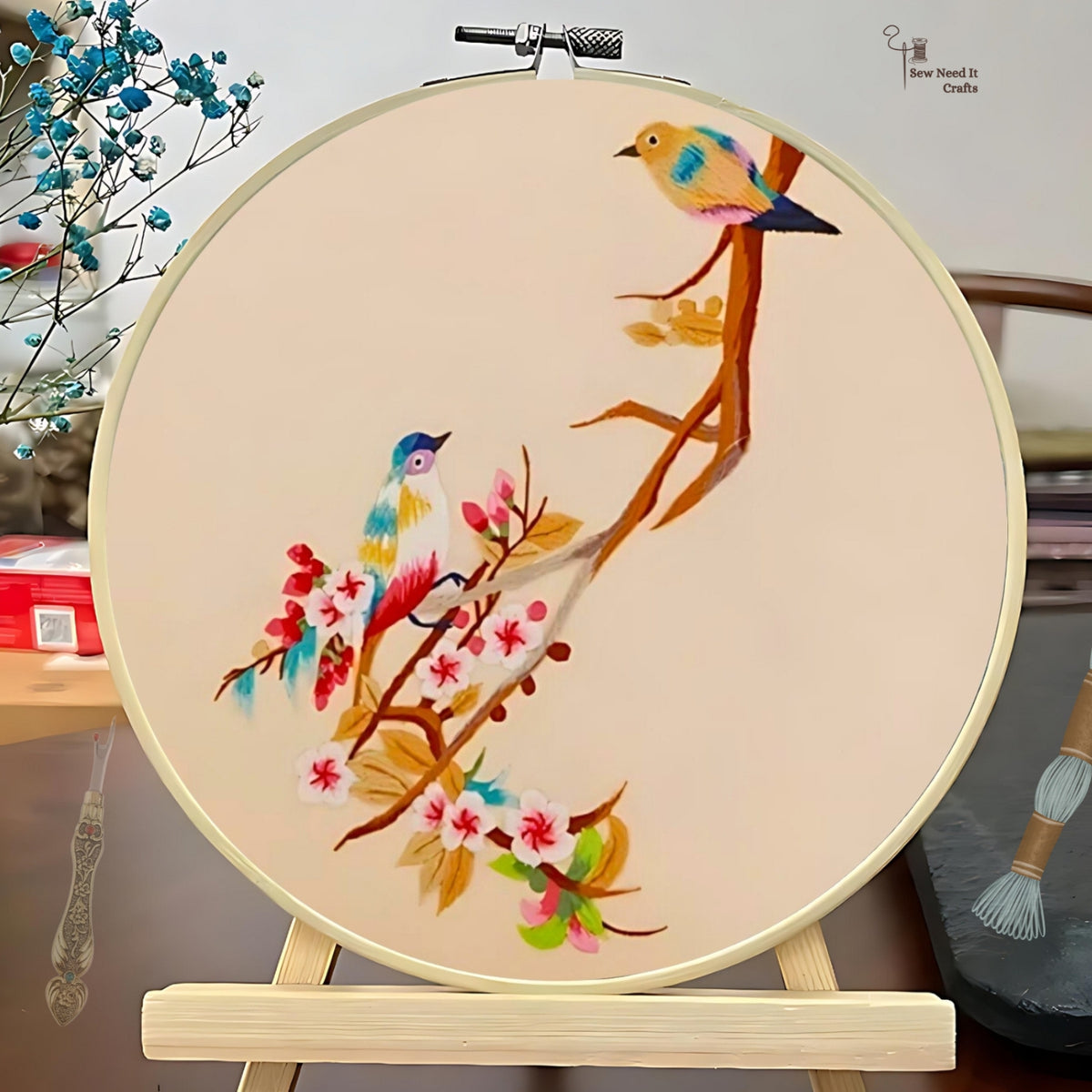 DIY Bird Embroidery Kit Set 1