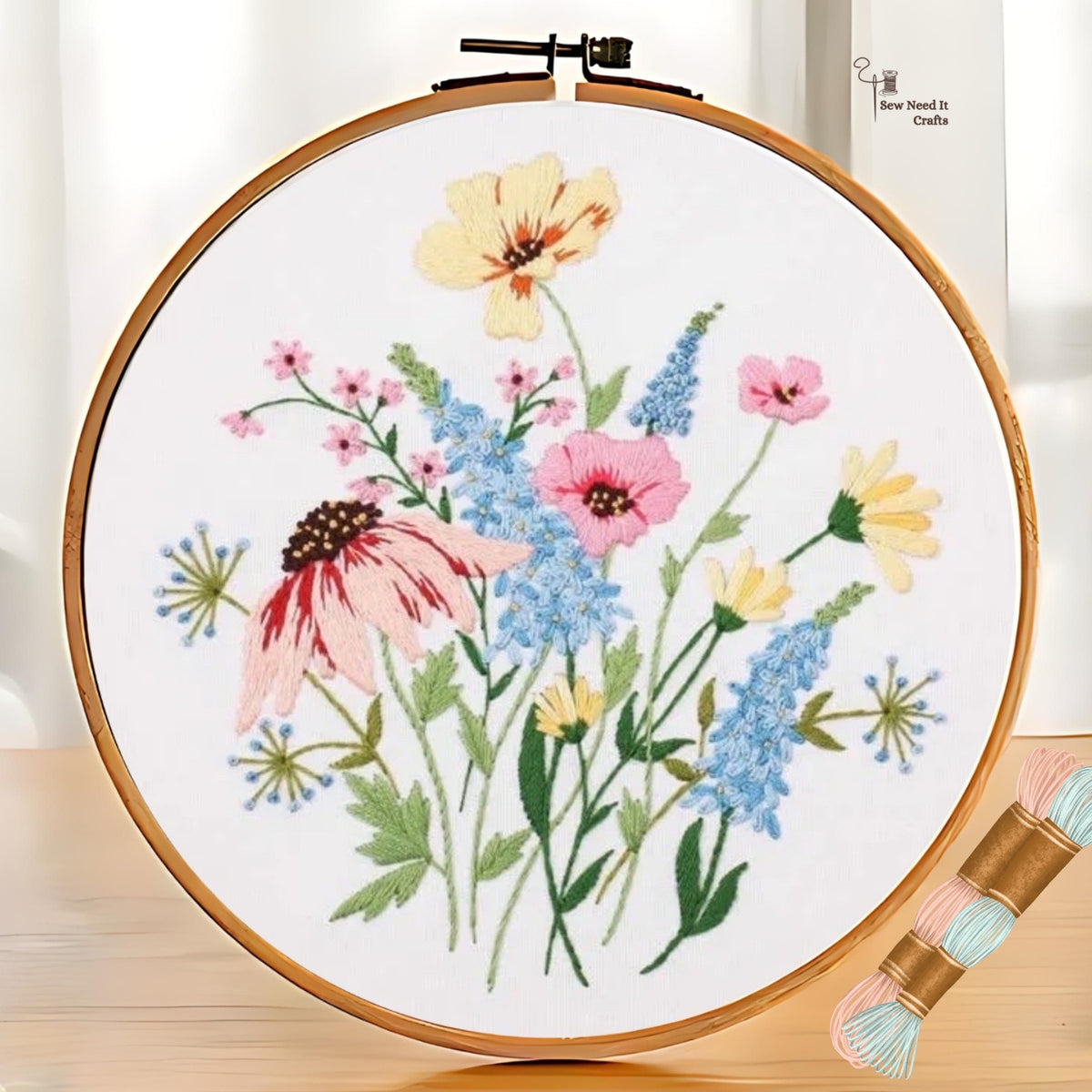 Flower DIY Embroidery Kit Set 4