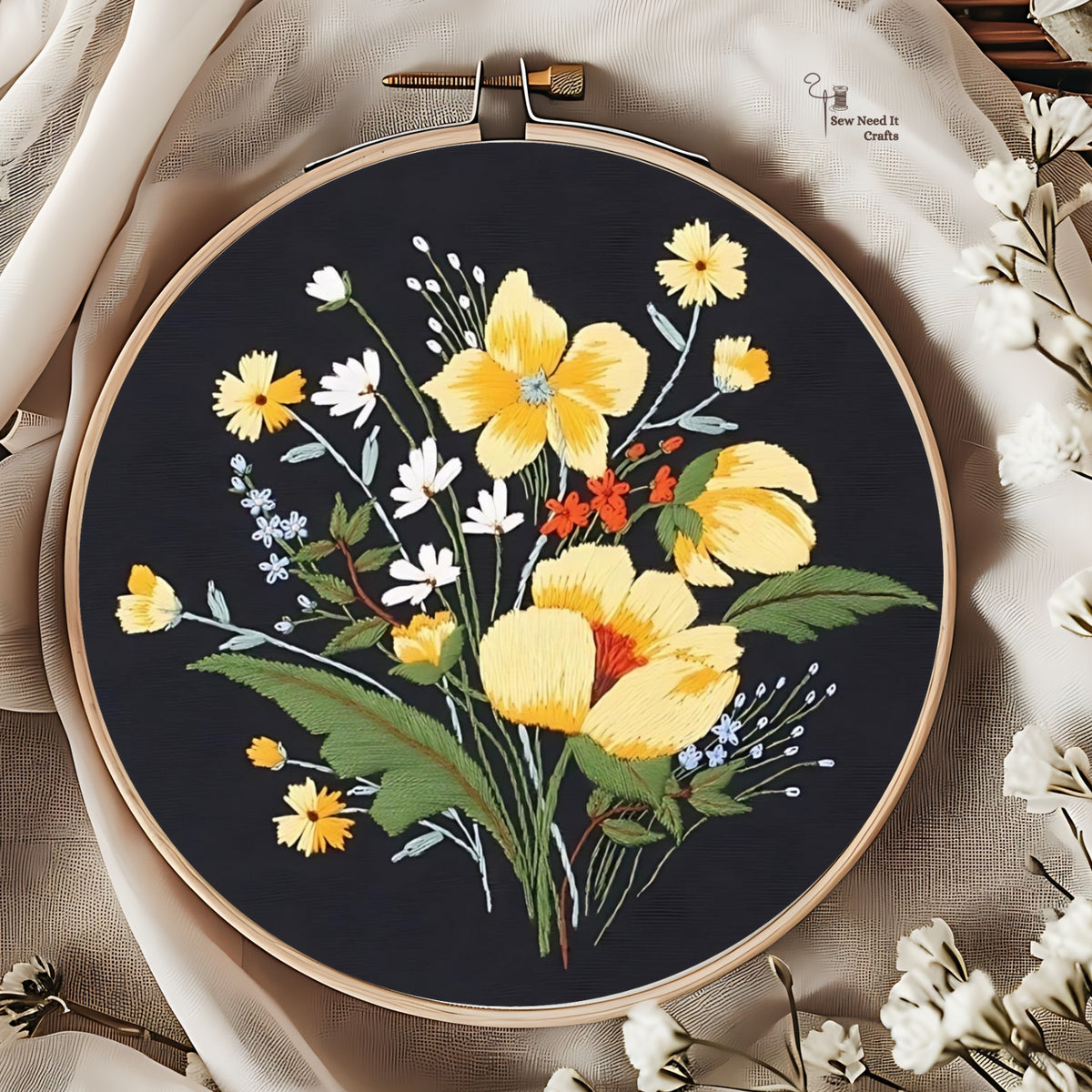 Flower DIY Embroidery Kit Set 2