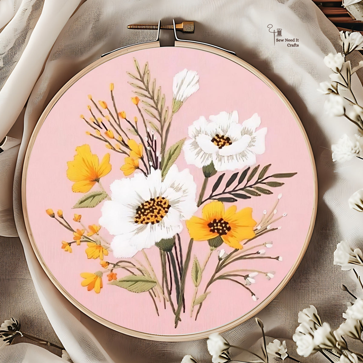 Flower DIY Embroidery Kit Set 3