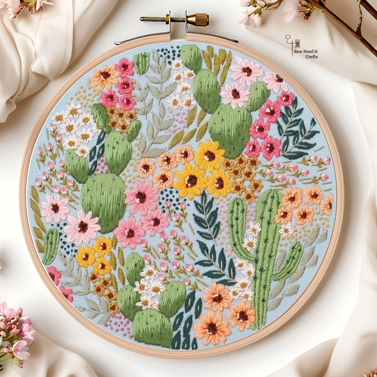 3D Flower DIY Embroidery Kit Set 4