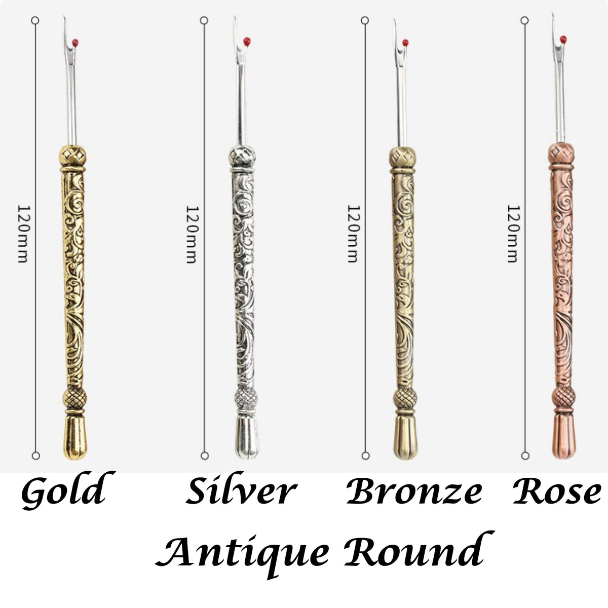 Elegant Metal Engraved Antique Retro Seam Rippers