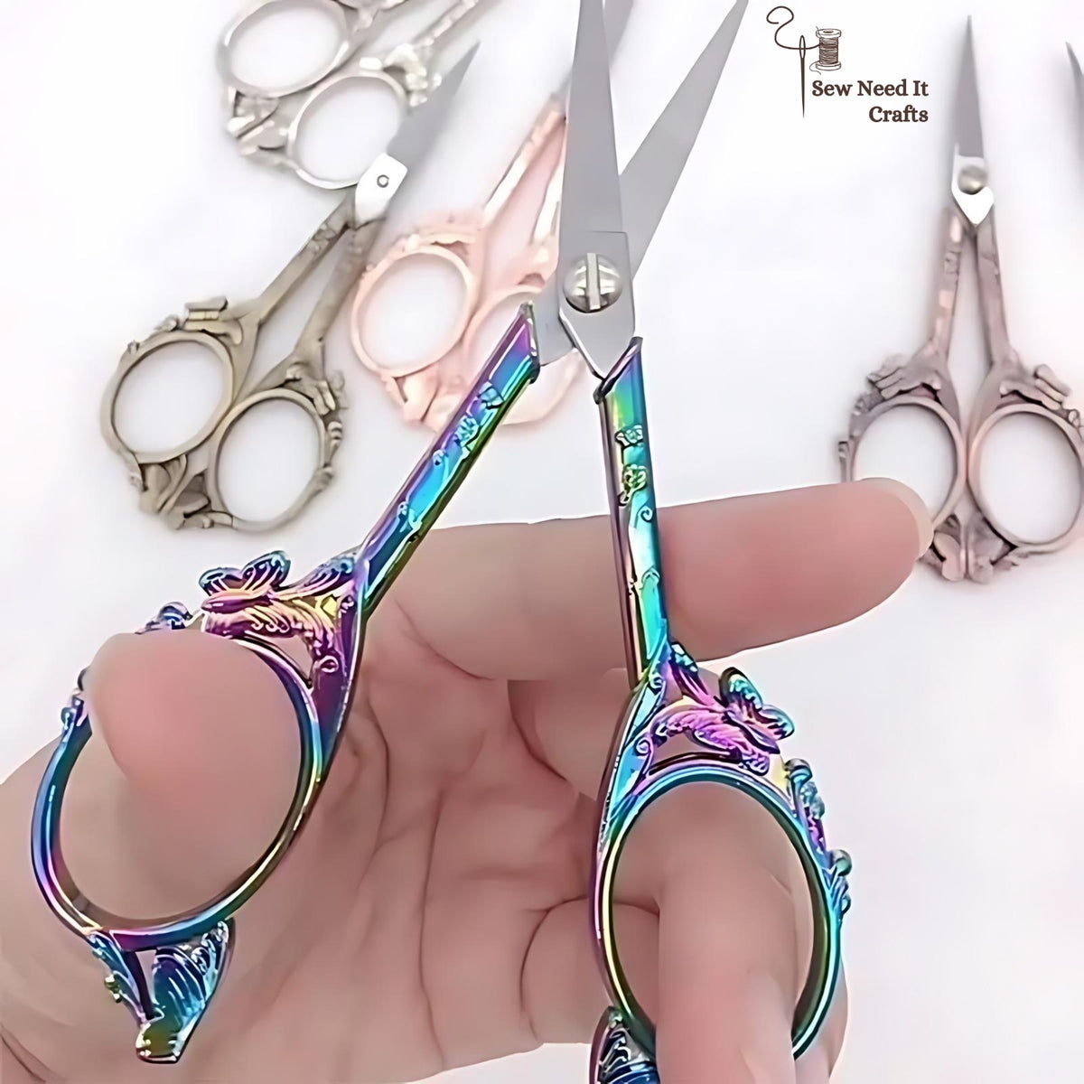 Vintage Butterfly Metal Scissors