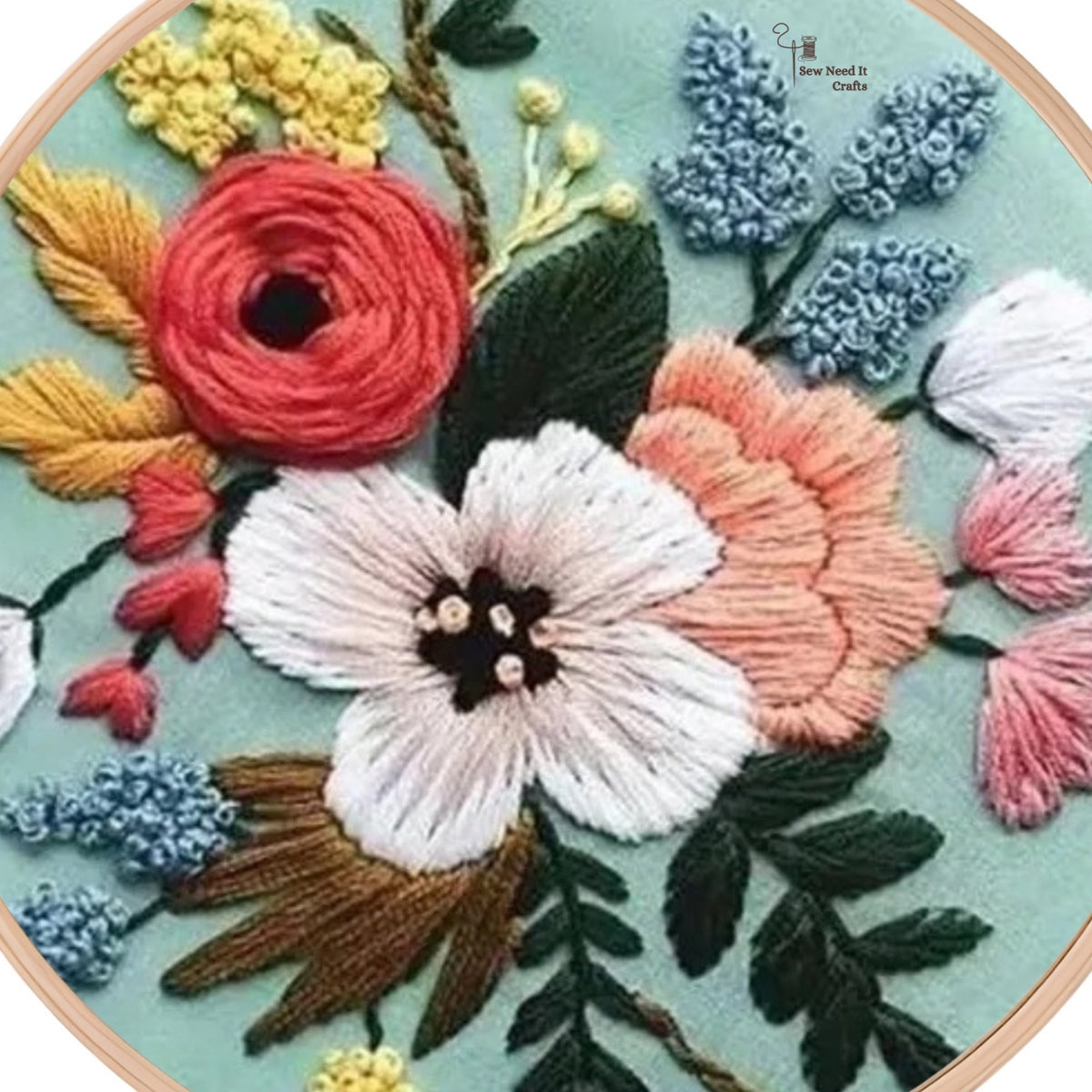 Modern 3D Floral Embroidery Set 2