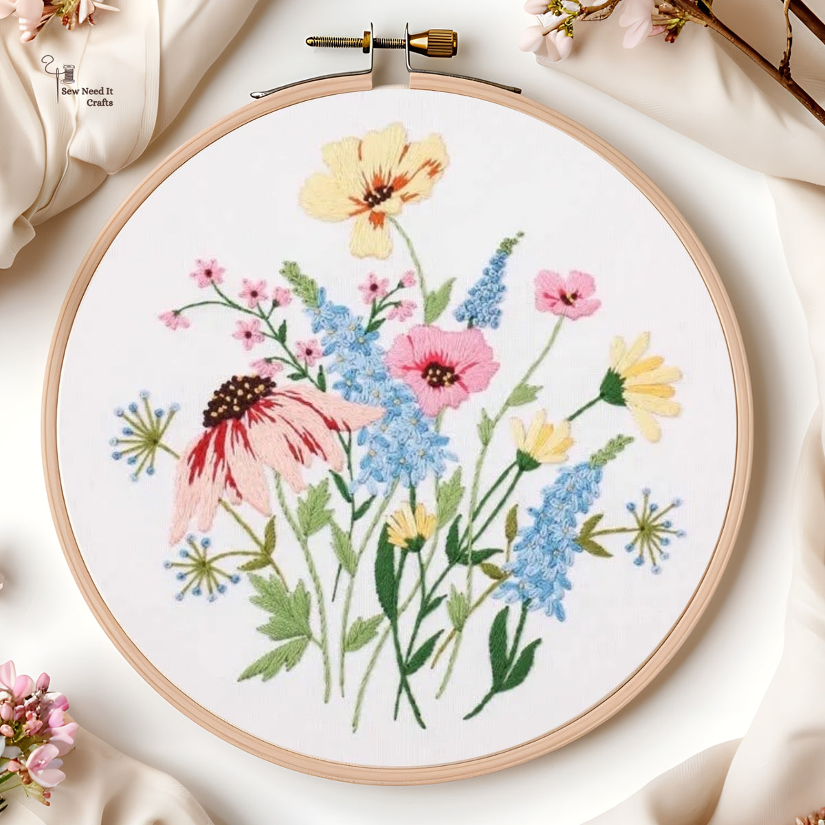 Flower DIY Embroidery Kit Set 4