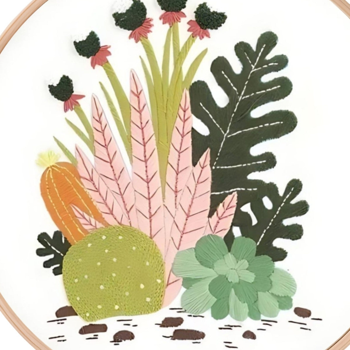 Plant DIY Modern Embroidery Kit