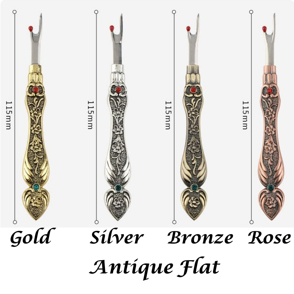 Elegant Metal Engraved Antique Retro Seam Rippers