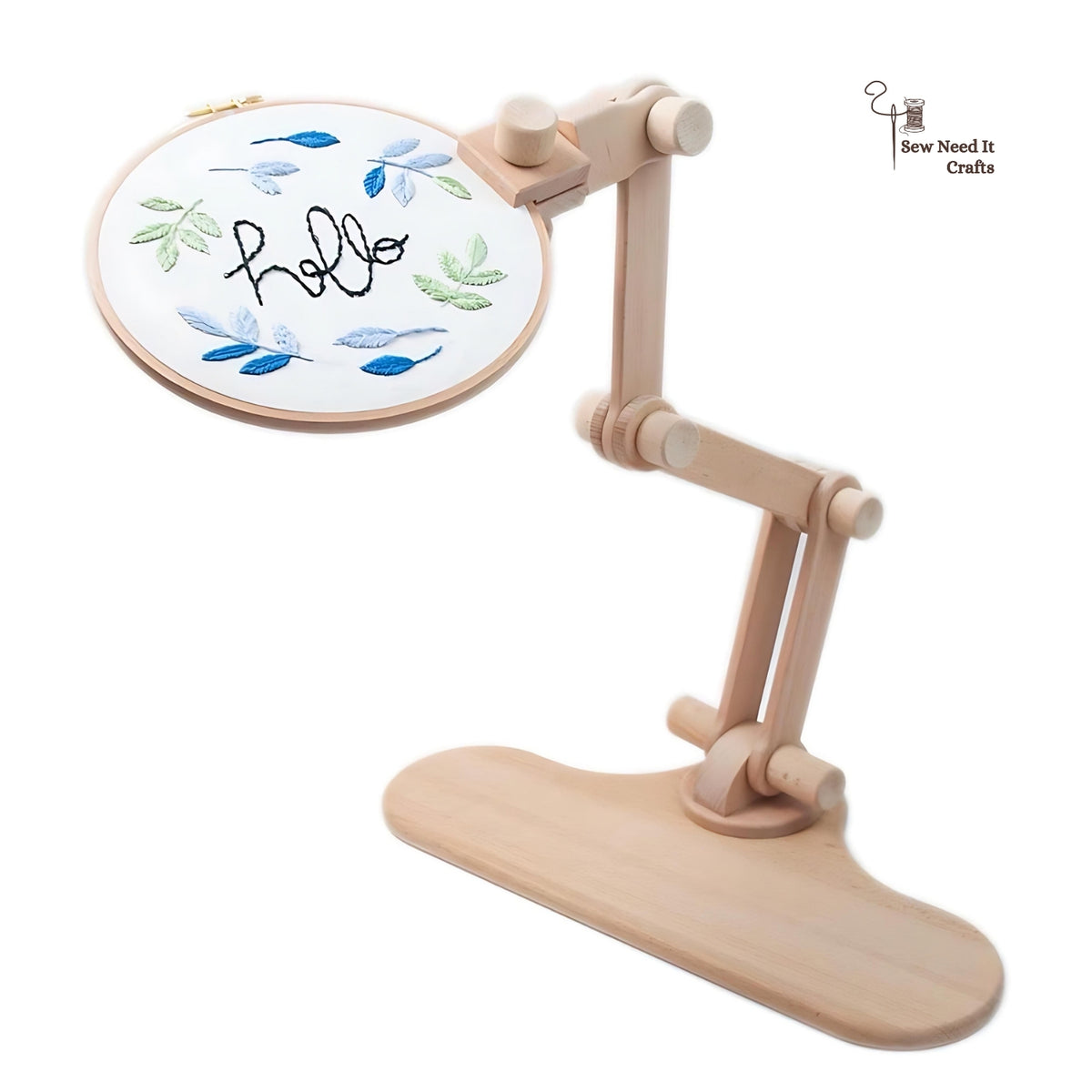 Adjustable Beechwood Embroidery Hoop Stand