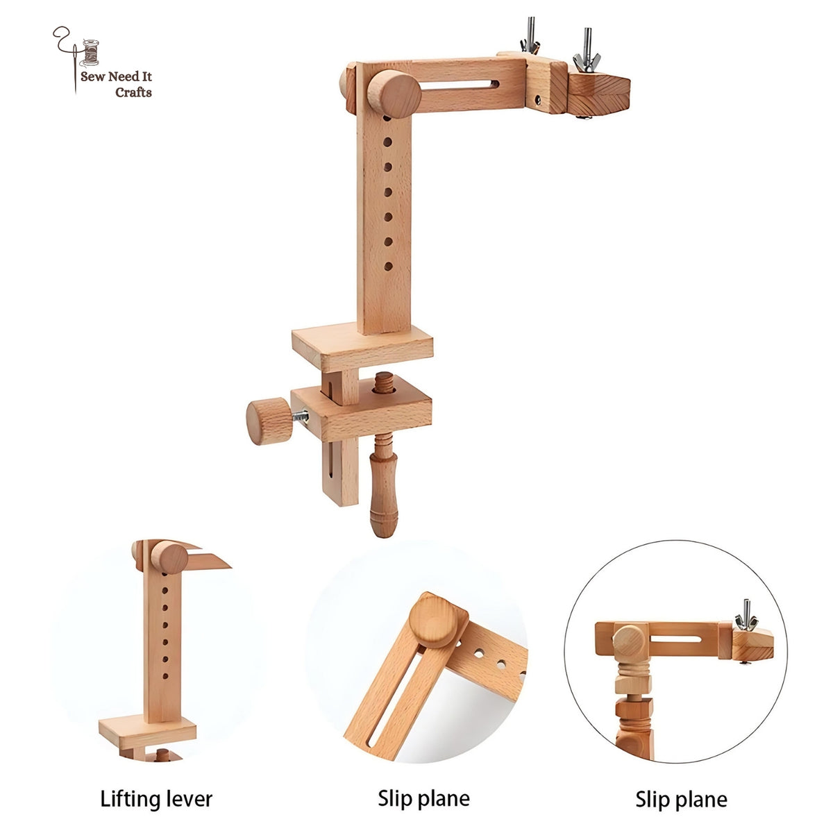 Beechwood Clamp-On Embroidery Stand