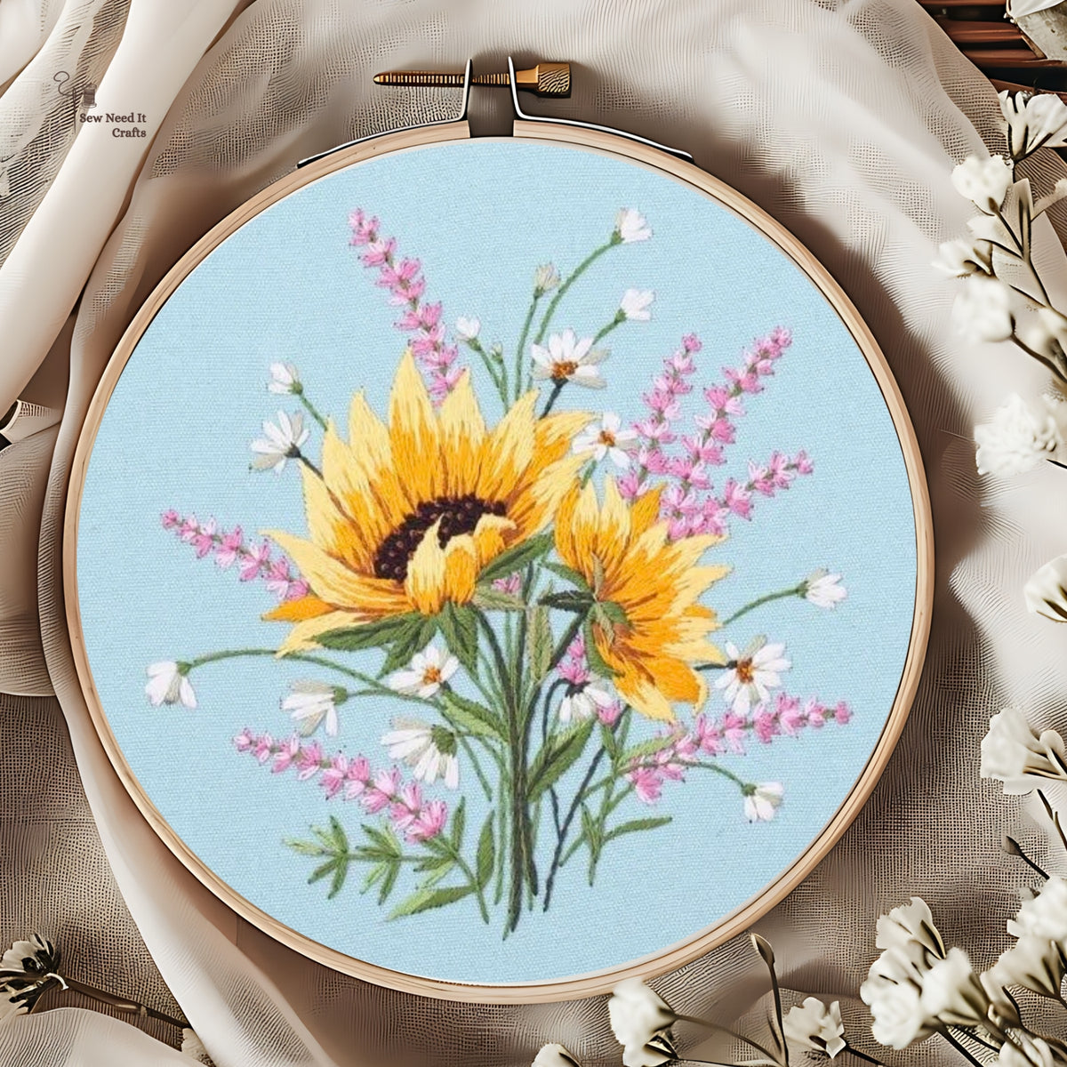 Flower DIY Embroidery Kit Set 1