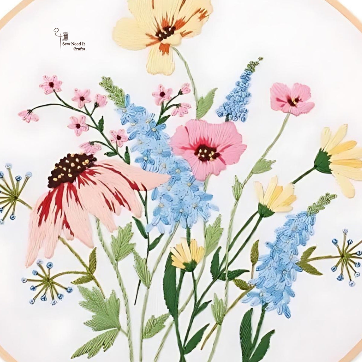 Flower DIY Embroidery Kit Set 5