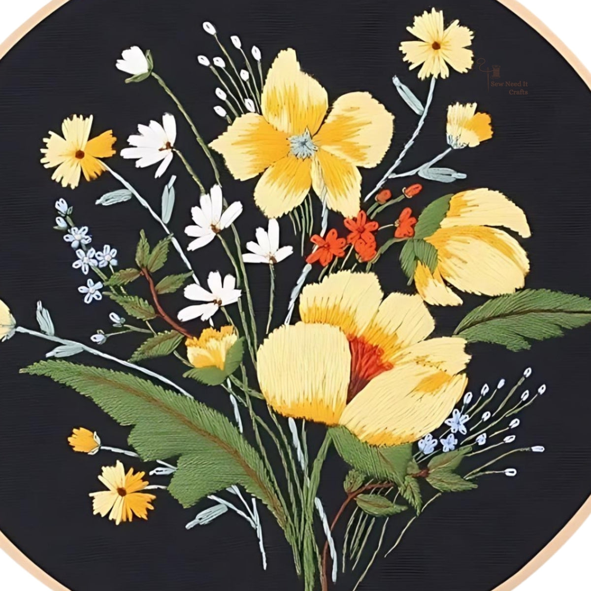 Flower DIY Embroidery Kit Set 1