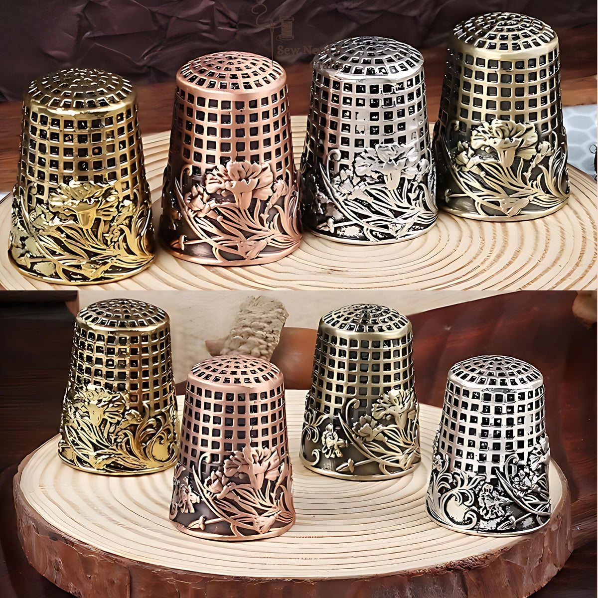 Vintage Style Metal Sewing Thimbles