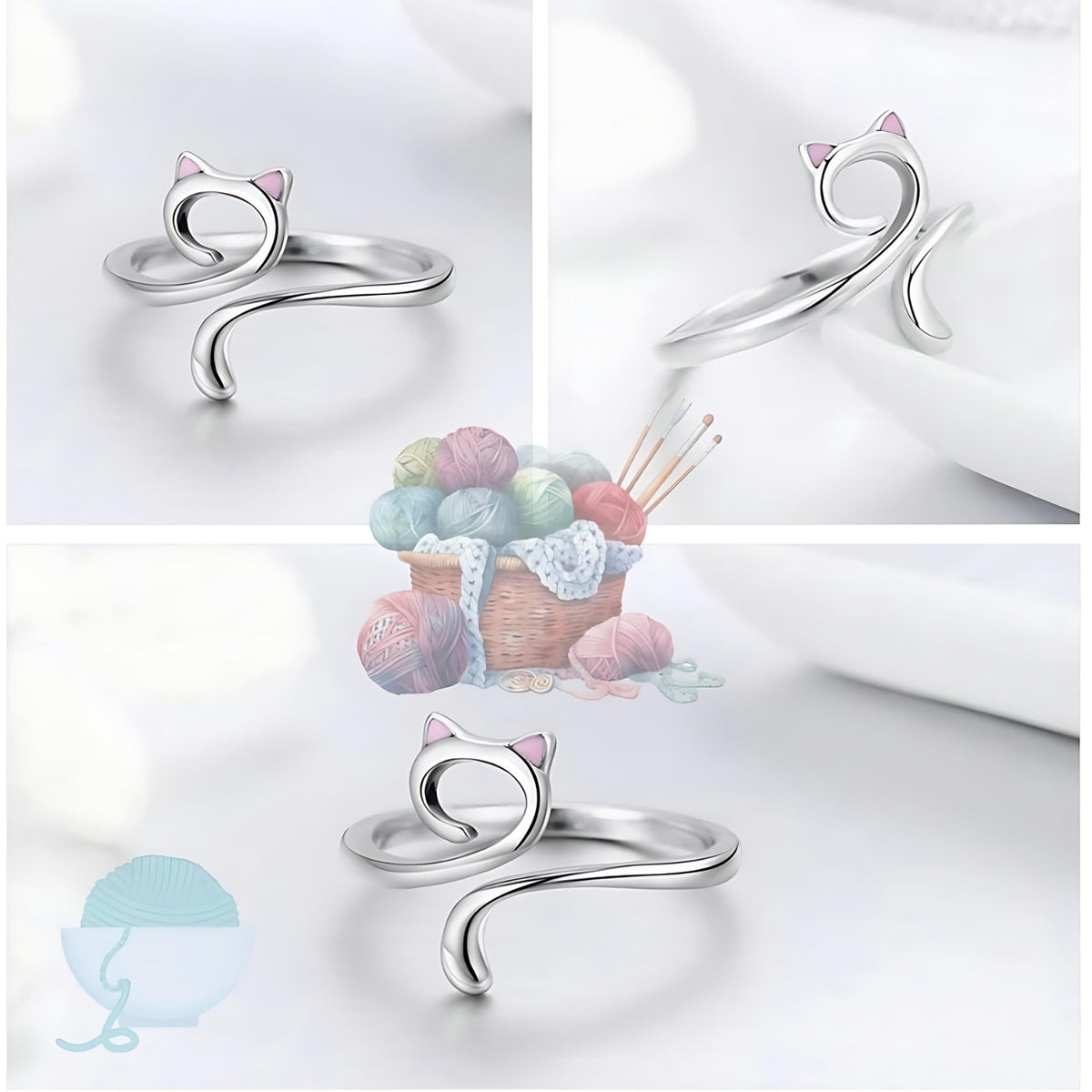 925 Sterling Silver Yarn Tension Ring