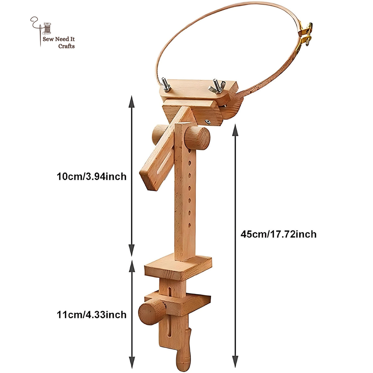 Beechwood Clamp-On Embroidery Stand