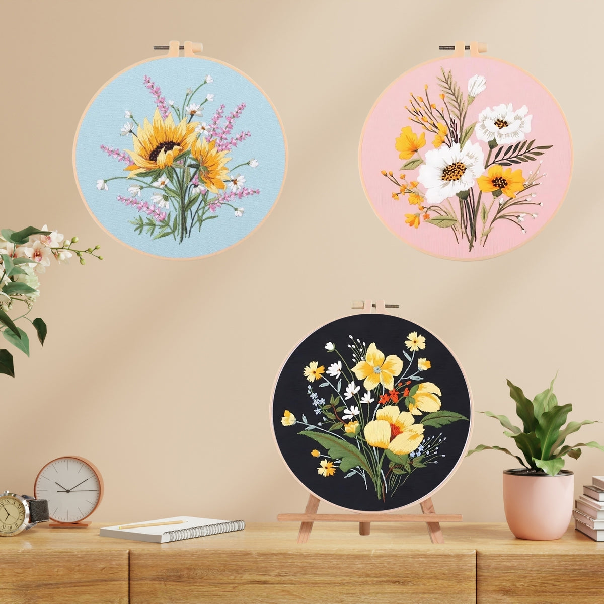 Flower DIY Embroidery Kit Set 1