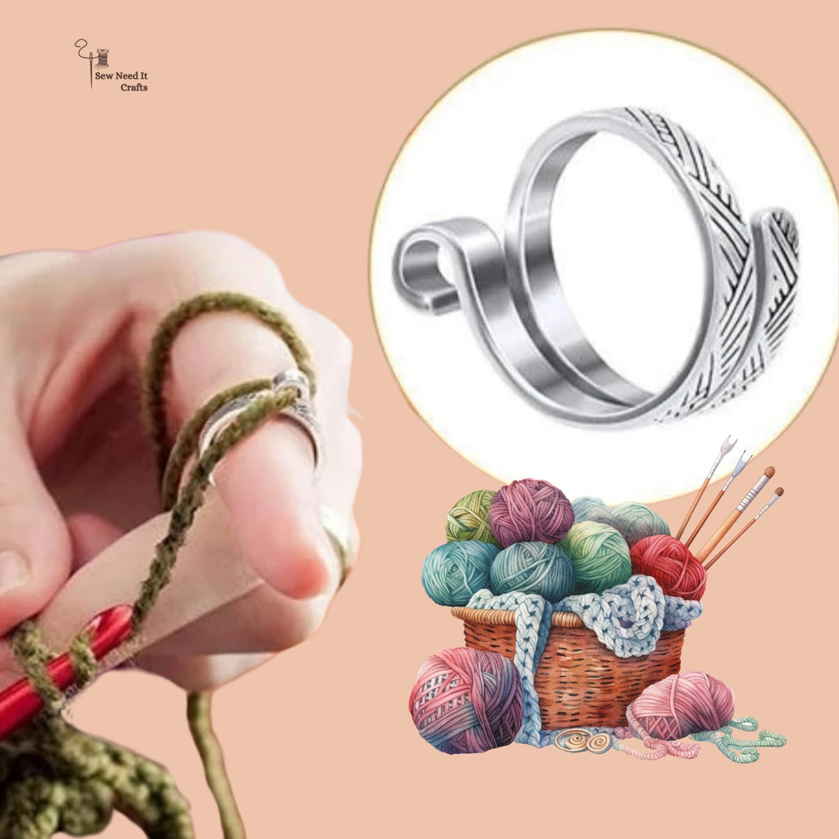 Web Design Adjustable Yarn Tension Ring