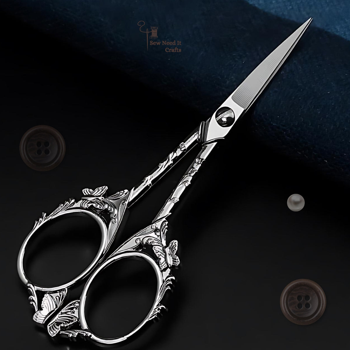 Vintage Butterfly Metal Scissors