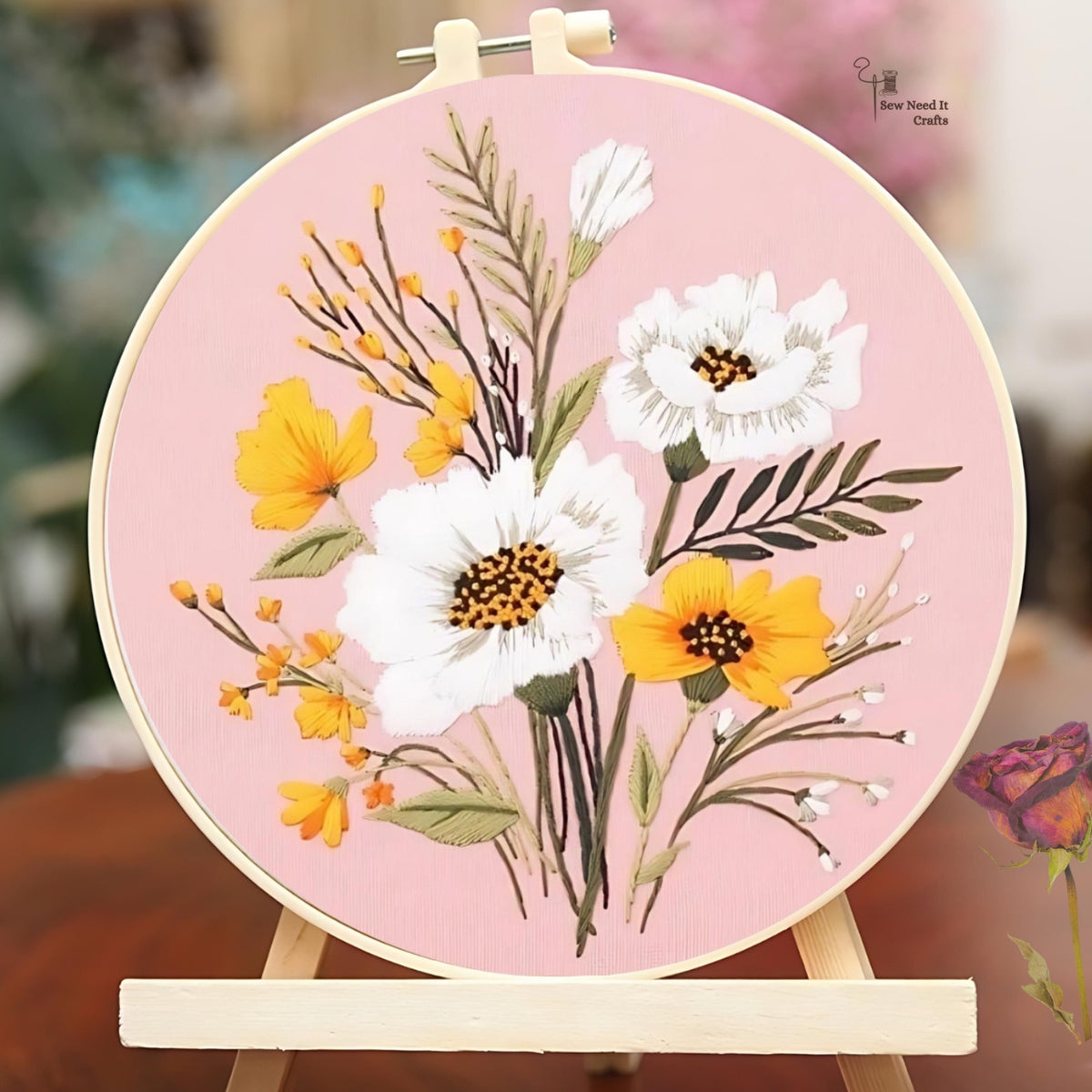 Flower DIY Embroidery Kit Set 6