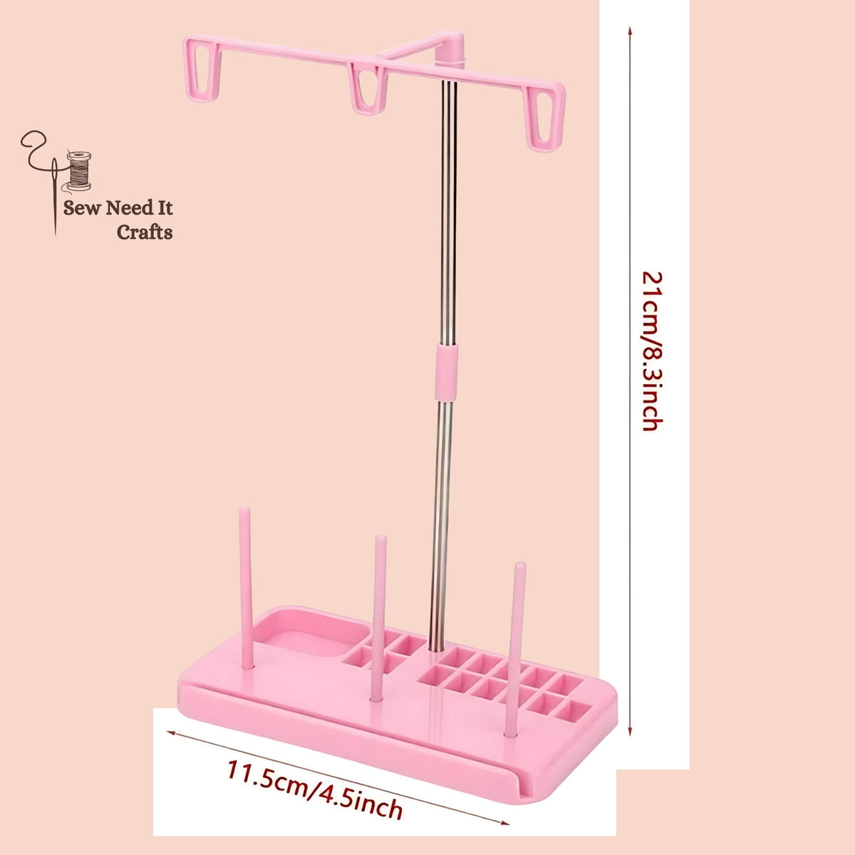 3 Cones Embroidery Thread Holder Spool Stand