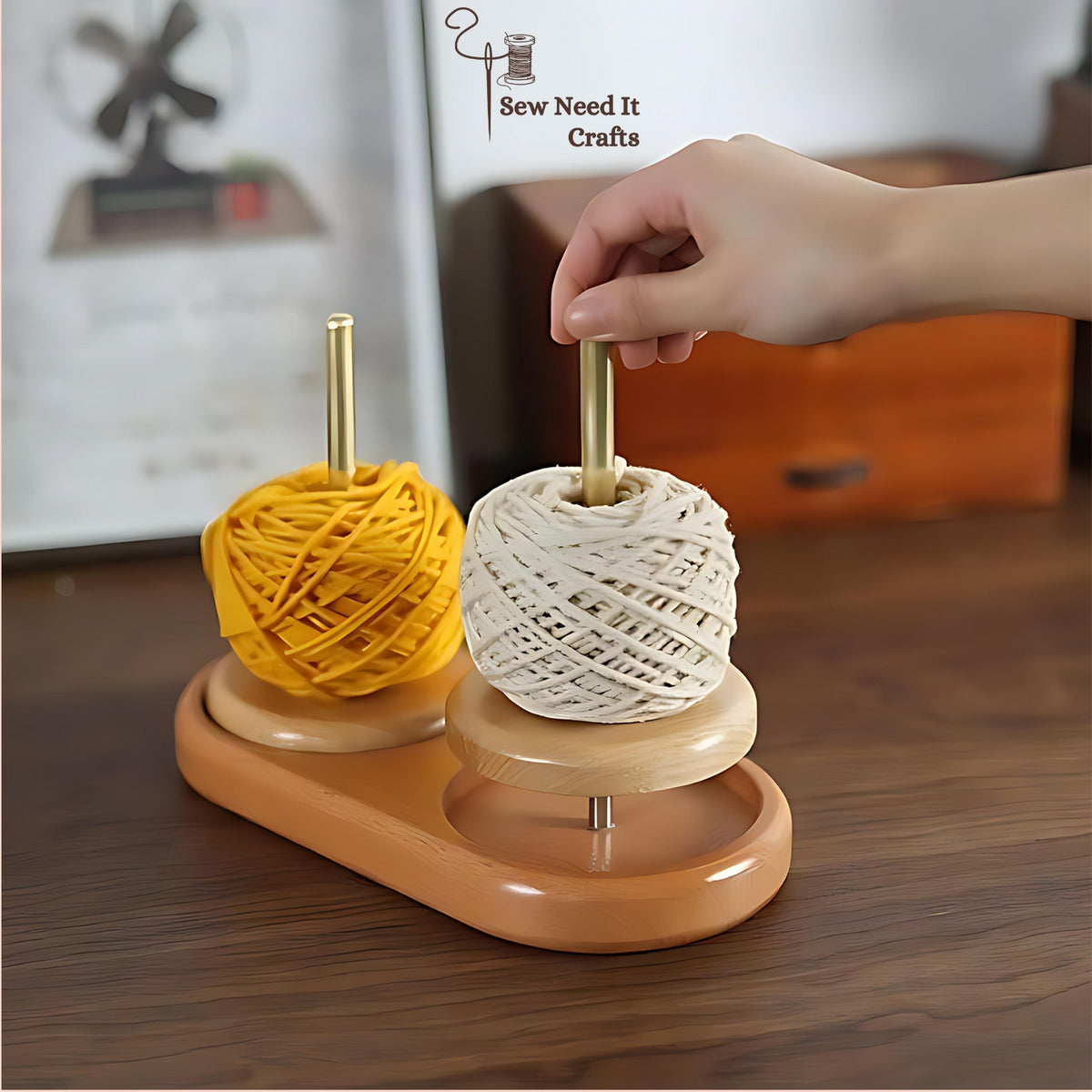 Wooden Yarn Ball Holders