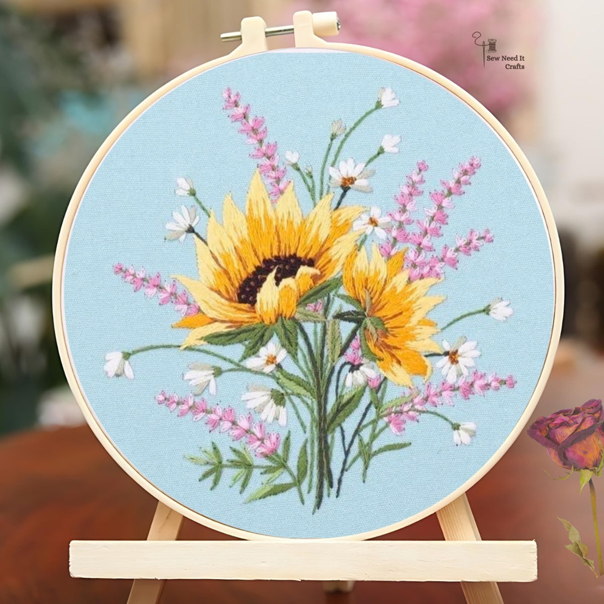 Flower DIY Embroidery Kit Set 6