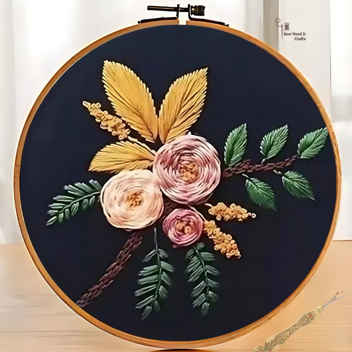 Modern 3D Floral Embroidery Set 2