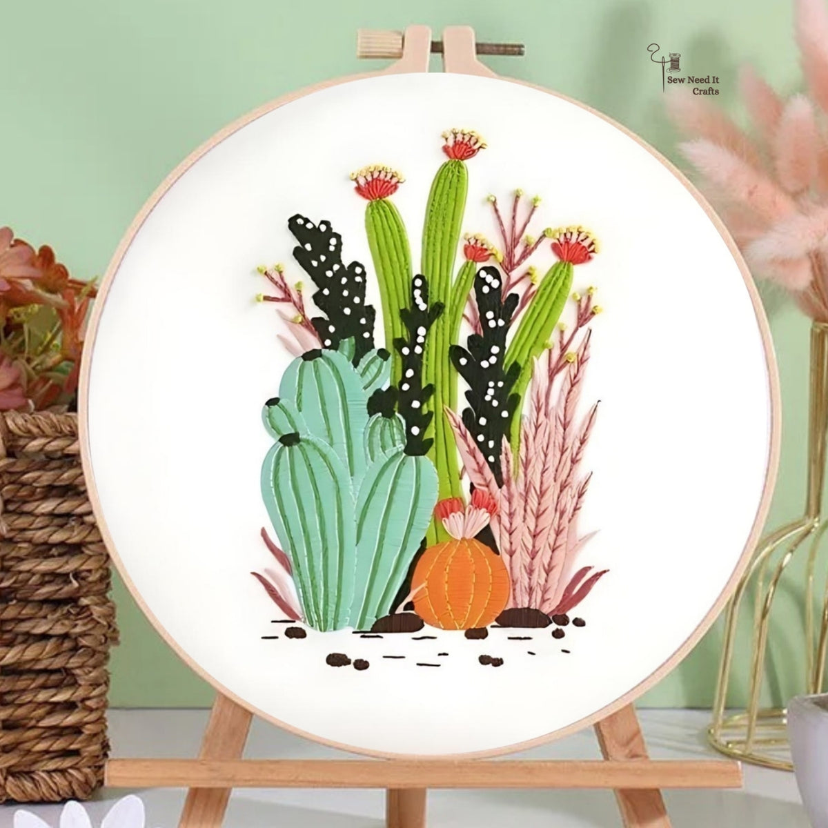 Plant DIY Modern Embroidery Kit