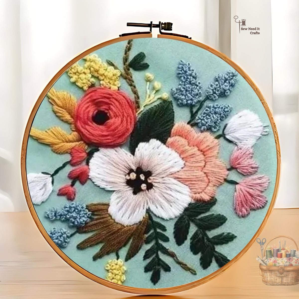 Modern 3D Floral Embroidery Set 3