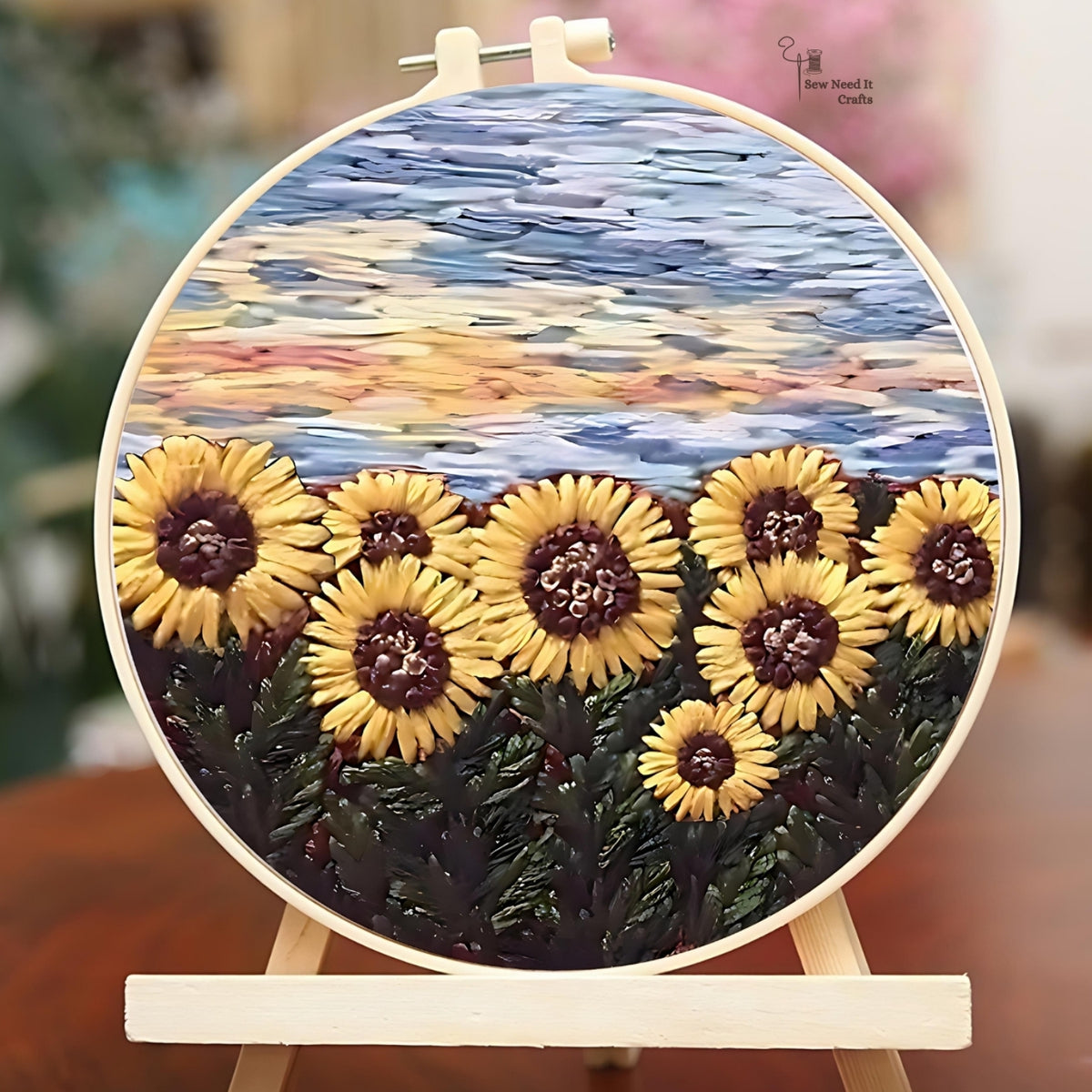 DIY Scenery Flower Embroidery Kit Set 6