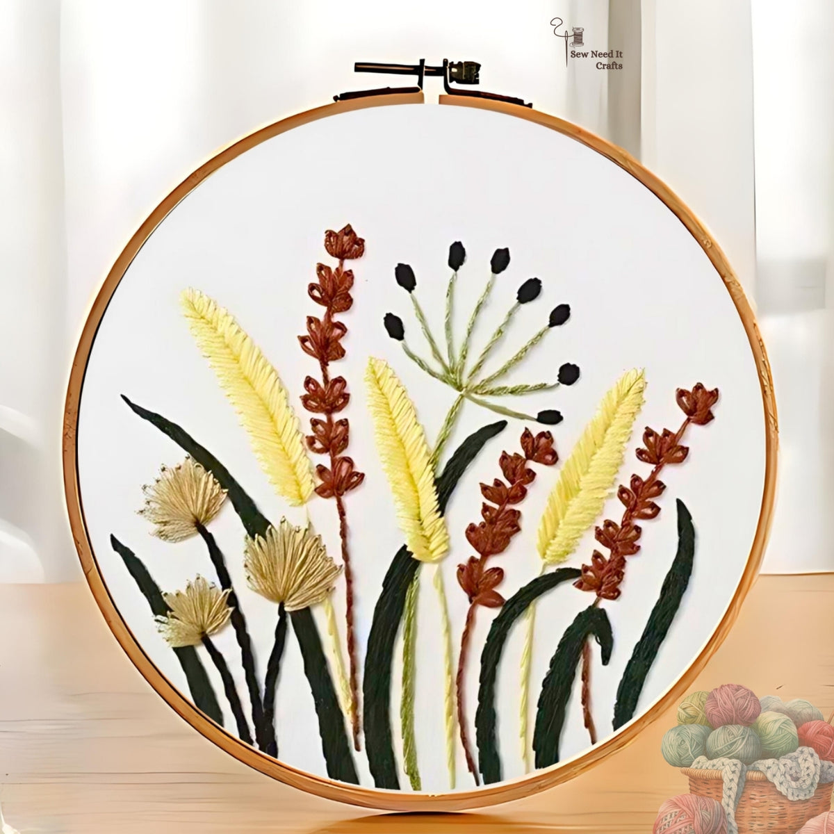 Floral DIY Embroidery Kit Set 2