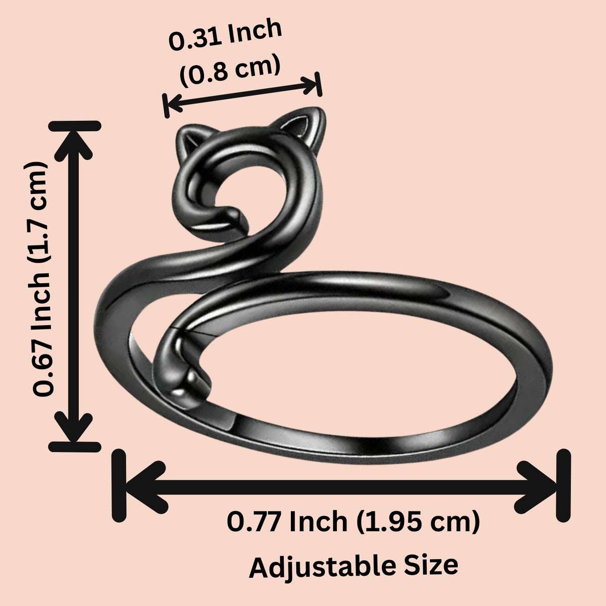 Cat Adjustable Yarn Tension Ring for Crochet & Knitting