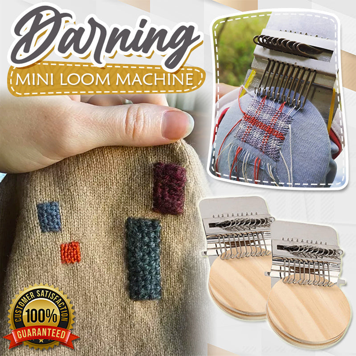 Darning Mini Loom Machine Complete Sewing Repair And Designing Kit